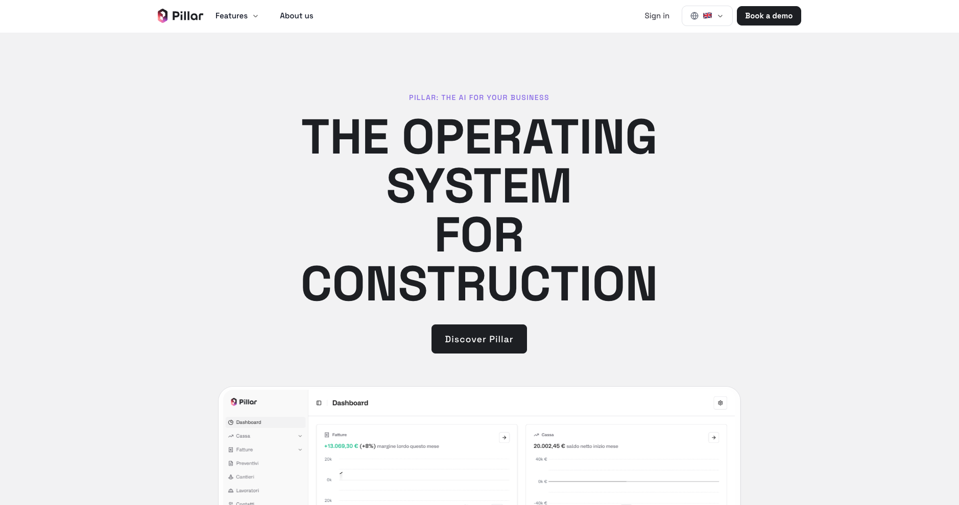 Pillar — The complete software for construction companies